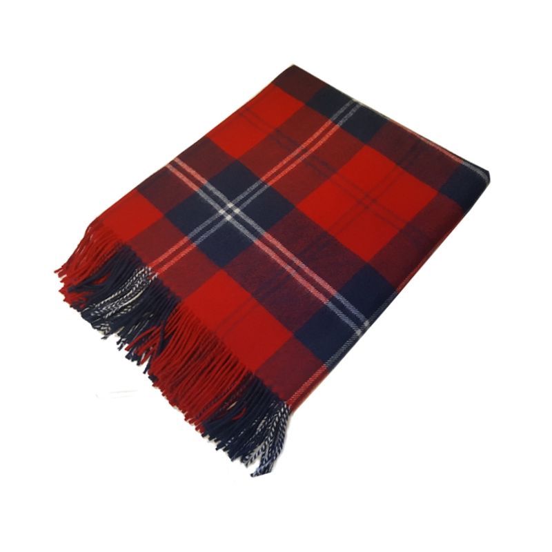 Lambswool throw in Ramsay Red Tartan