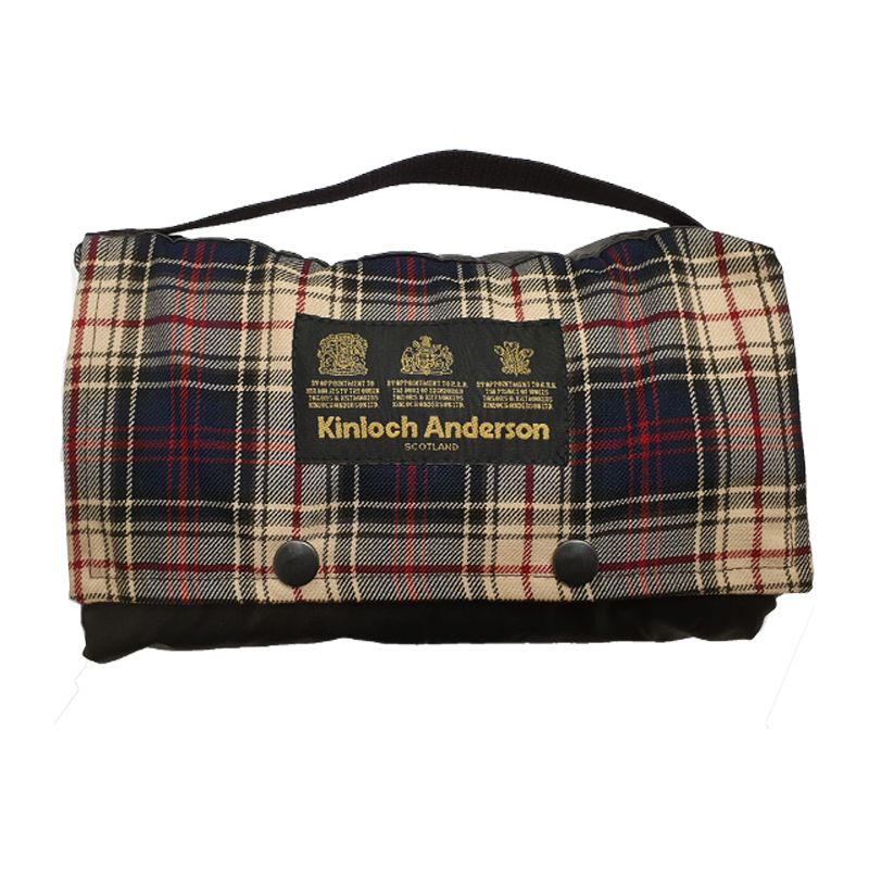 The Kinloch Anderson Picnic Rug in Kinloch Anderson Dress Tartan with wax waterproof backing