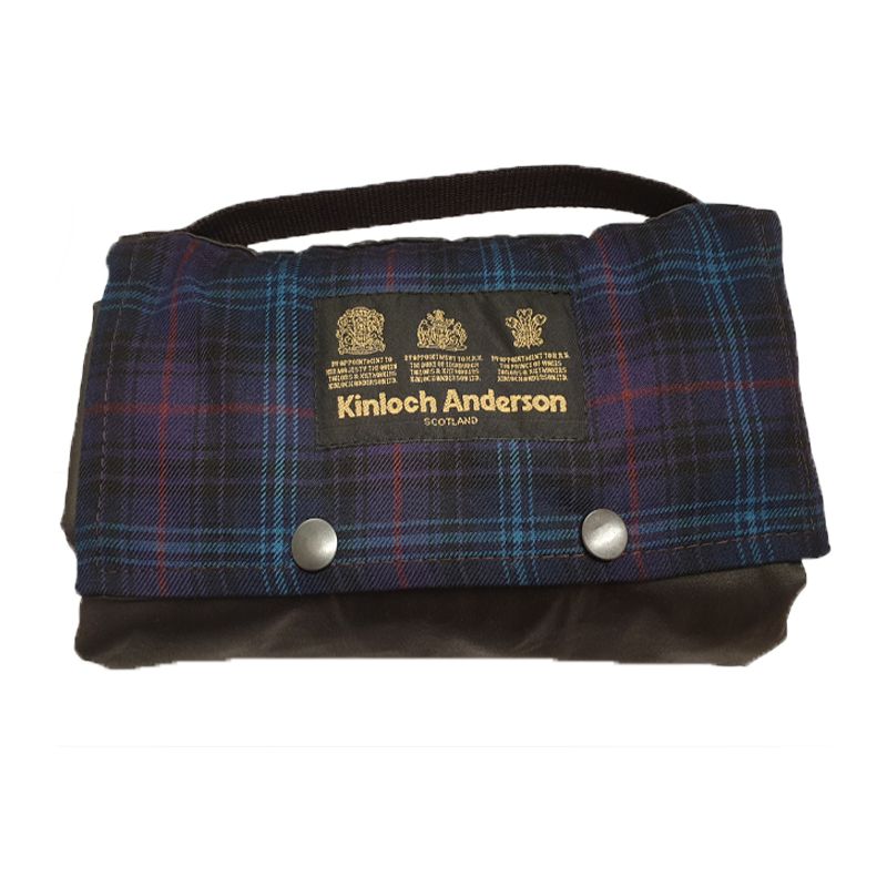 The Kinloch Anderson Picnic Rug in Kinloch Anderson Thistle Tartan with wax waterproof backing
