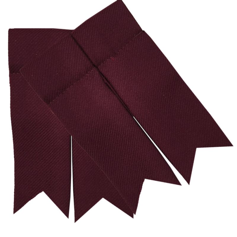 Ruby Red Garter Flashes to tone with kilt