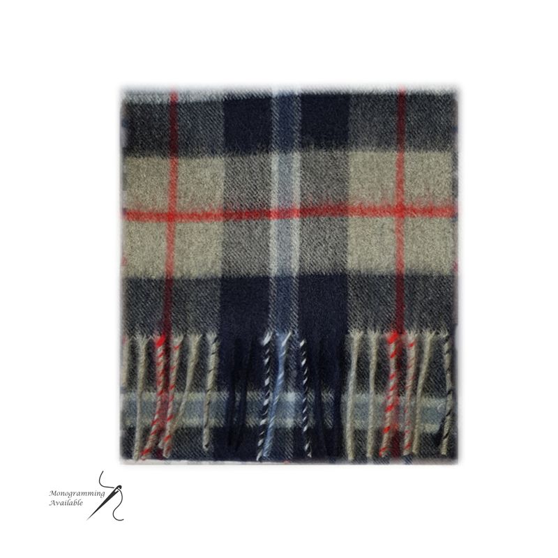 Cashmere Scarf in Douglas Navy Tartan