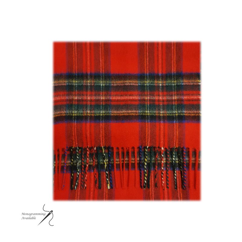 Cashmere Scarf in Stewart Royal Tartan