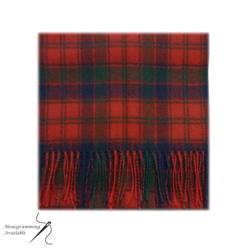 Lambswool Scarf in Robertson Red Tartan