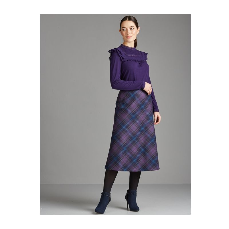 Bias Cut Skirt Below the Knee