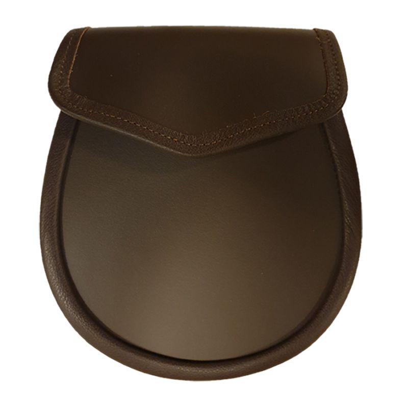 Simple Brown Leather Day Sporran