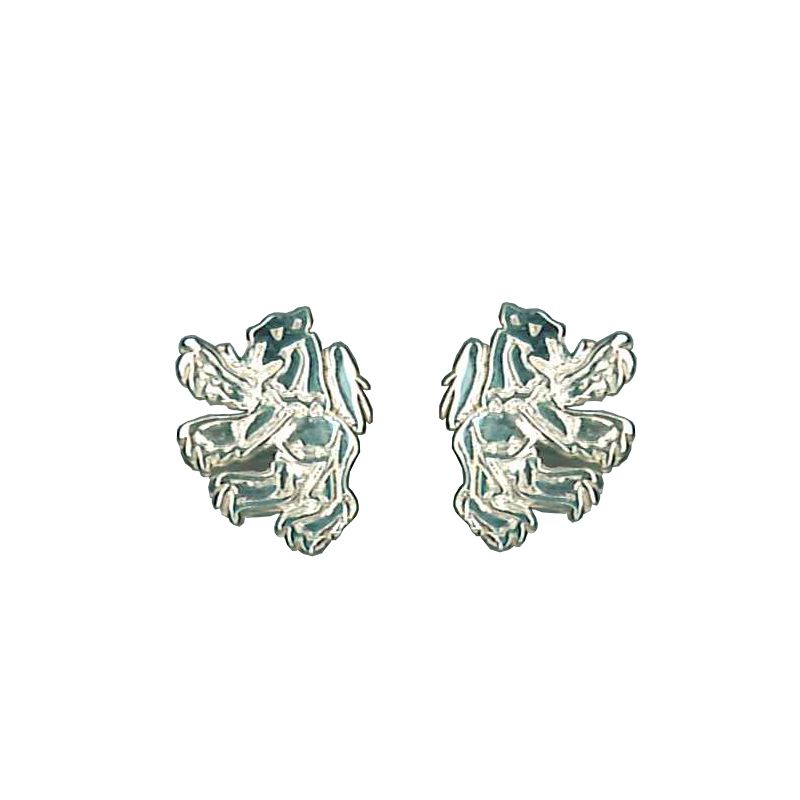 Sterling Silver Lion Rampant Cufflinks