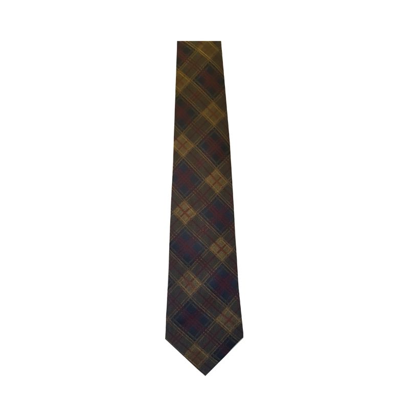 KINLOCH ANDERSON TARTAN SILK WOVEN TIE