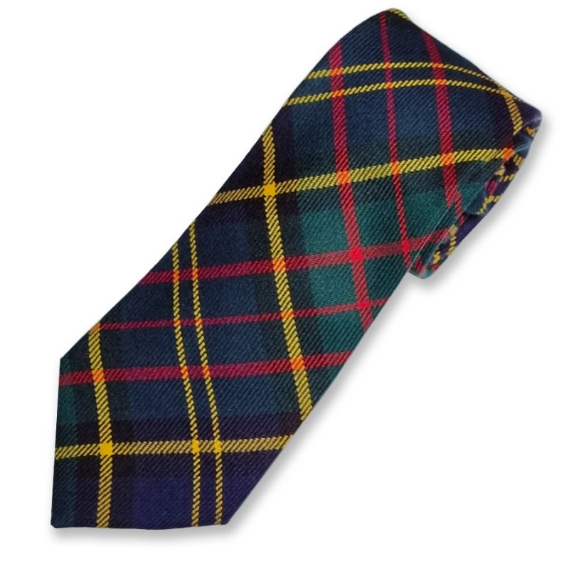MacMillan Hunting Modern Tartan Tie in Pure New Wool