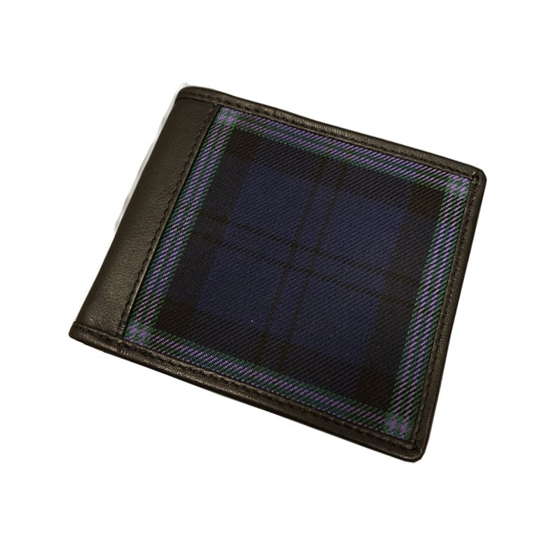 Scottish Rugby Tartan and Leather Wallet