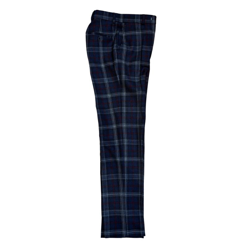 Straight Waistband Trousers in Warrior Poet Tartan