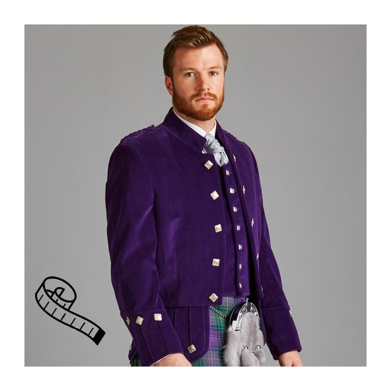 Sheriffmuir Vest, Velvet or Coloured Worsted, 7 buttons Special Order
