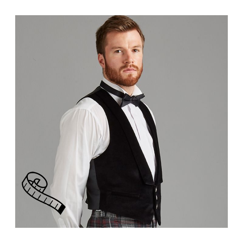 Evening Waistcoat, Velvet or Coloured Worsted, 3 buttons Special Order