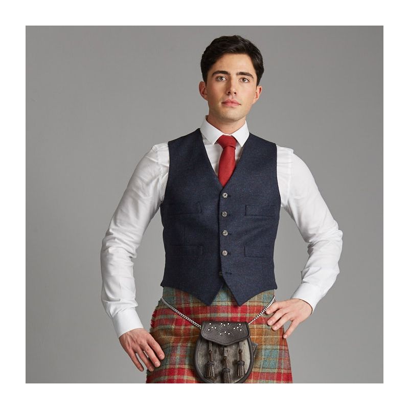 Kinloch Anderson Midnight Ocean Day Waistcoat
