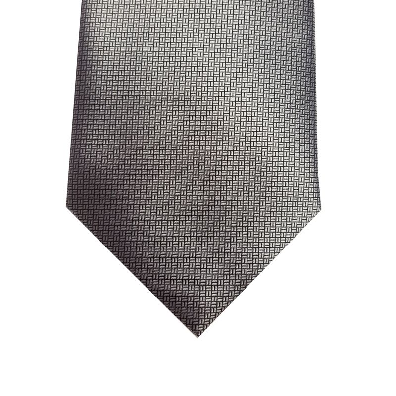 Wedding Tie in Polyester Basket Weave Pattern