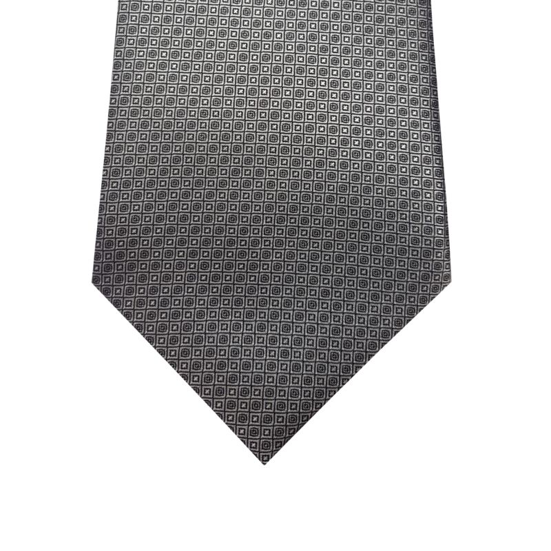 Wedding Tie in Polyester Square Circle Pattern