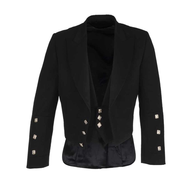 Coatee and Vest in Black Barathea - Chest 40"