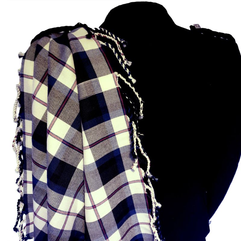 Fly Plaid with purled fringe - MacNaughton Dress Modern