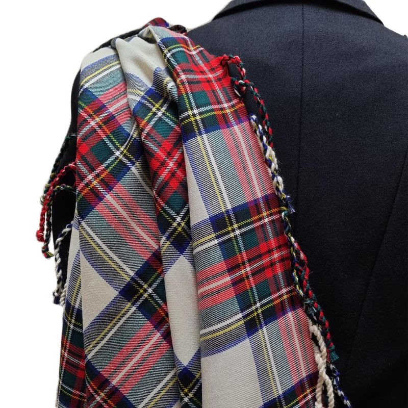 Fly Plaid with purled fringe - Stewart Dress