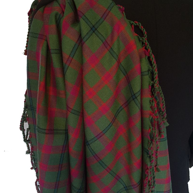Fly Plaid with purled fringe - Shaw of Tordarroch Ancient Hunting