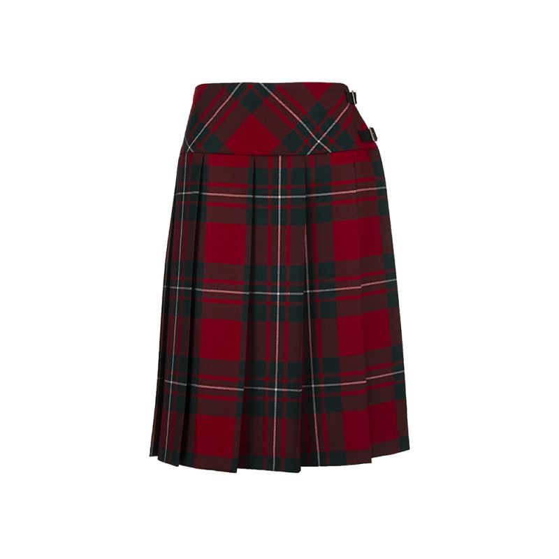 Hipster Pleated Skirt with Buckles in Macgregor Modern Tartan