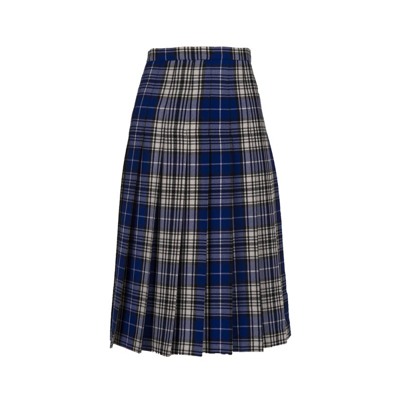 All Round Knife Pleat Skirt in Napier Modern - Calf Length