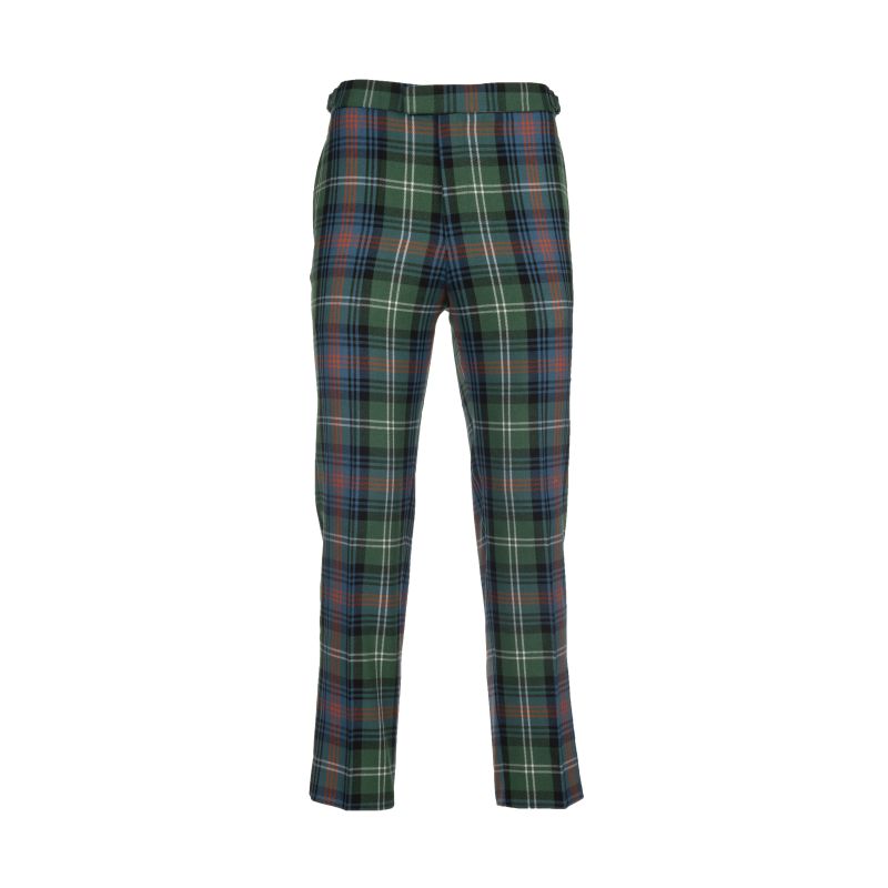 Straight Waistband Trousers in Sutherland Old Ancient Tartan