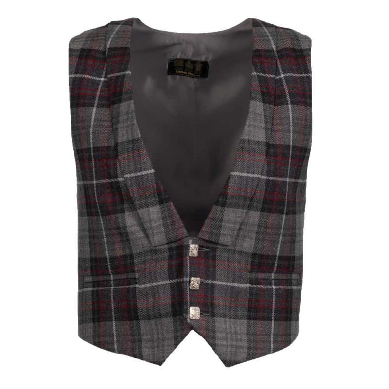 Evening Waistcoat in Kinloch Anderson Castle Grey Tartan