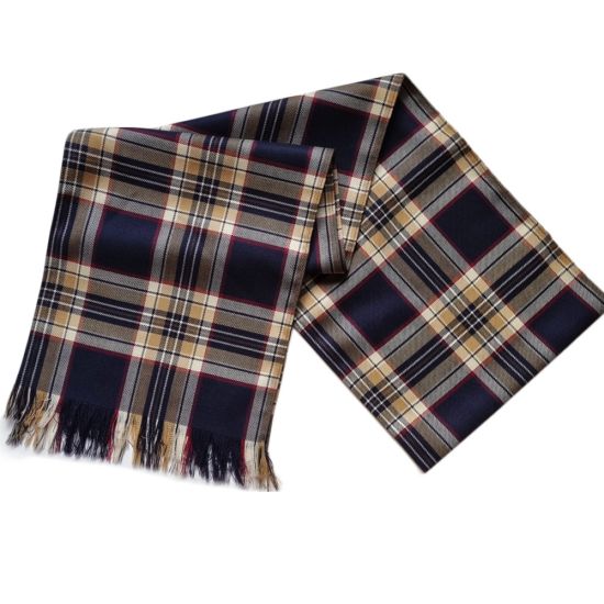 Evening Sash in Stewart Navy Tartan in Fine Wool length 90"