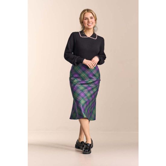 Bias Cut Skirt Below the Knee