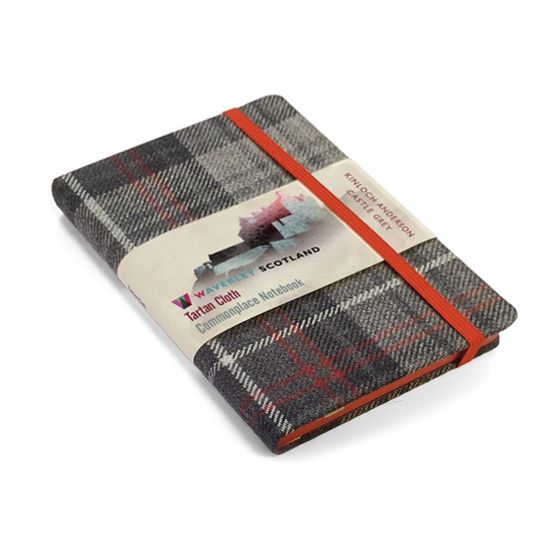 Kinloch Anderson Commonplace Notebook in Kinloch Anderson Castle Grey Tartan