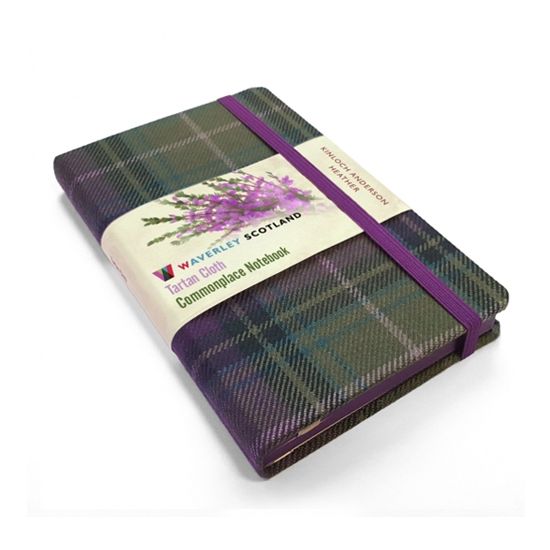 Kinloch Anderson Commonplace Notebook in Kinloch Anderson Heather Tartan