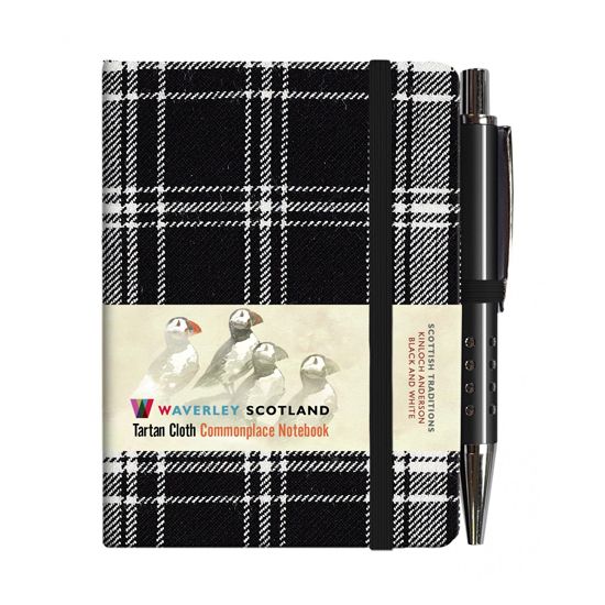 Kinloch Anderson Tartan Notebook in Black and White