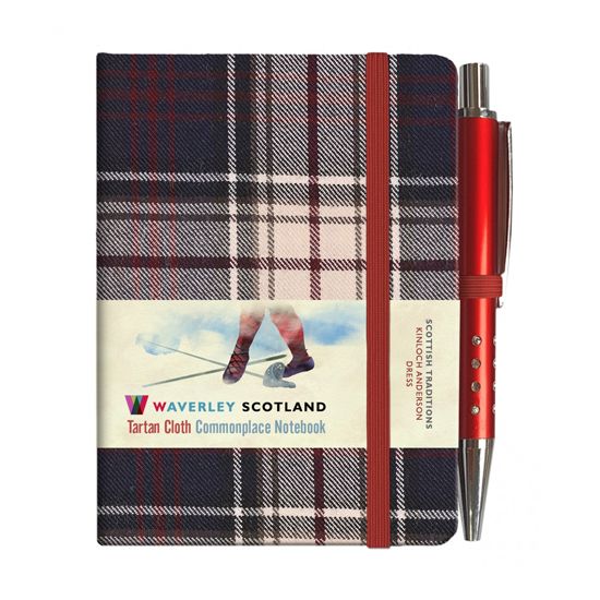 Kinloch Anderson Tartan Notebook in Castle Grey Tartan