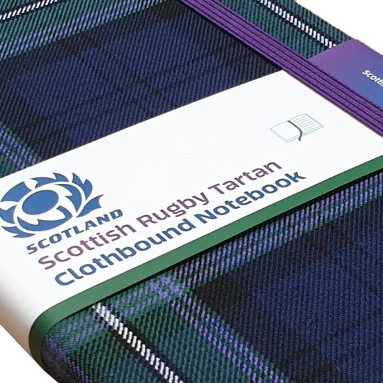 Scottish Rugby Tartan Commonplace Notebook by Kinloch Anderson Official Licensed Partner