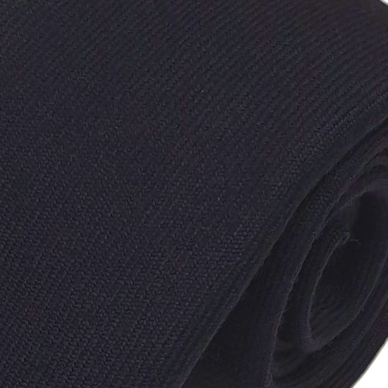 Blue Modern plain wool tie to tone with kilt