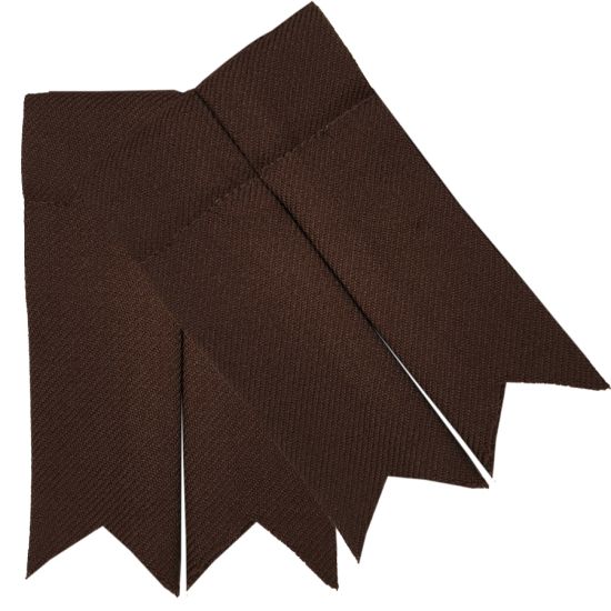 Brown Garter Flashes to tone with kilt