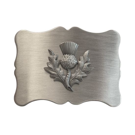 Thistle Design Buckle in Antique Finish