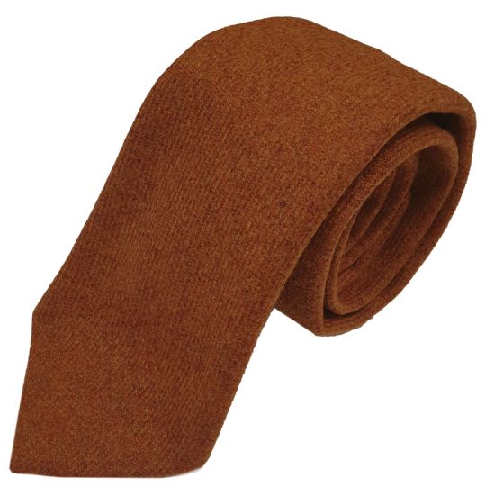 Ginger Tweed Tie in Pure New Wool