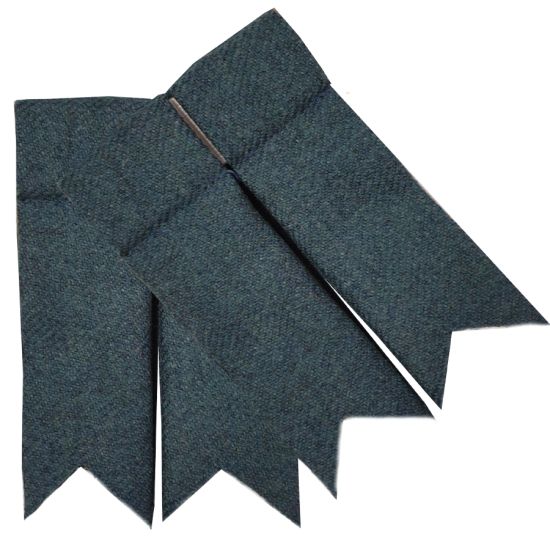 Opal Tweed Garter Flashes to tone with kilt