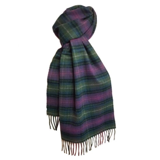 Cashmere Scarf in Kinloch Anderson Heather Tartan