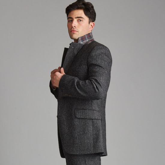 The Cairngorm Highland Jacket in Charcoal Grey Tweed