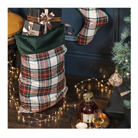 Christmas Sack in Stewart Dress Tartan