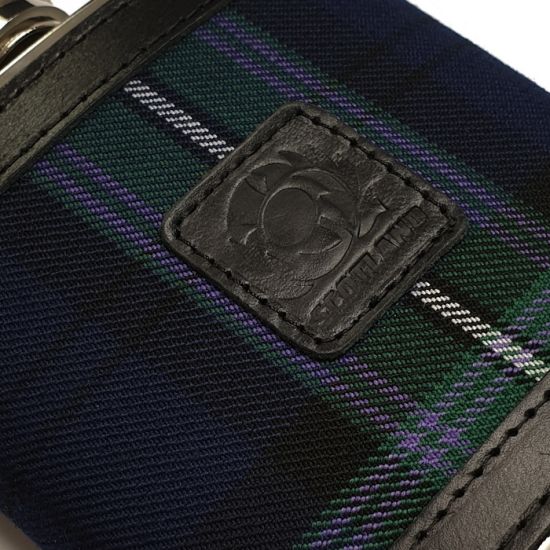 6oz HIP FLASK IN SCOTTISH RUGBY TARTAN