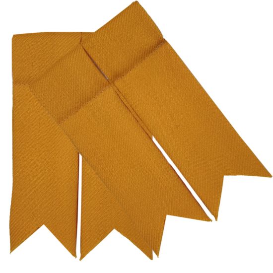 Yellow Garter Flashes to tone with kilt