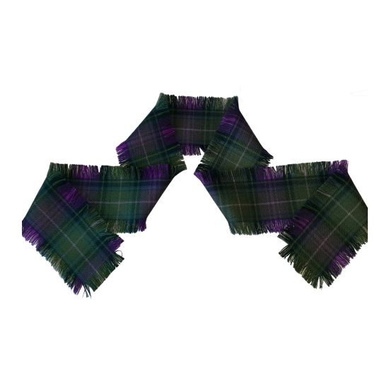 Tartan Handfasting Ribbon Fringed
