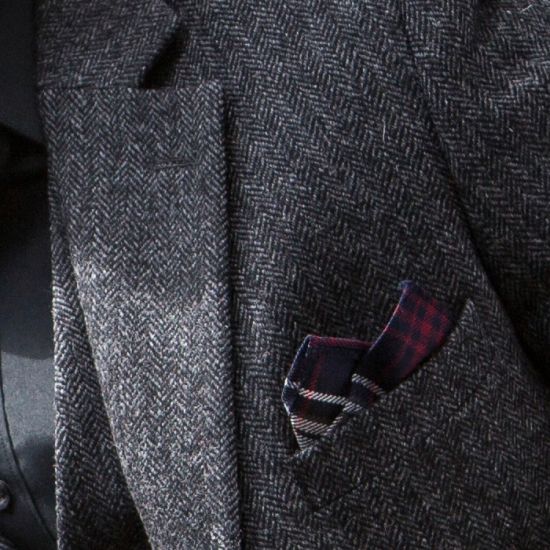 The Cairngorm Highland Jacket in Charcoal Grey Tweed