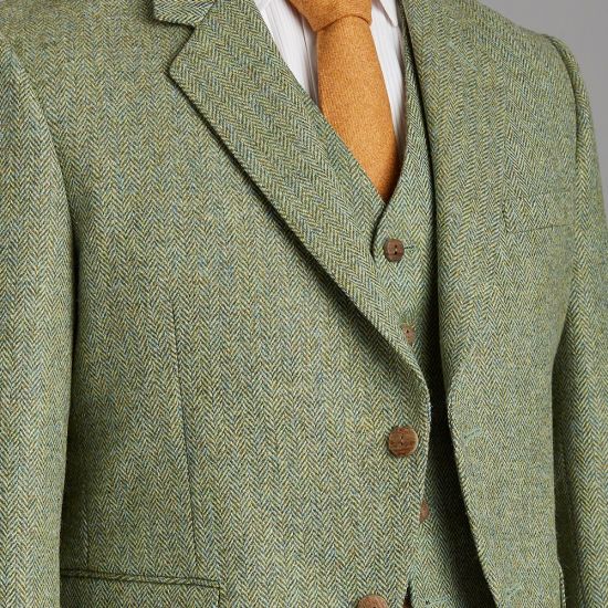 The Kinloch Anderson Day Kilt Jacket in Lovat Green Tweed