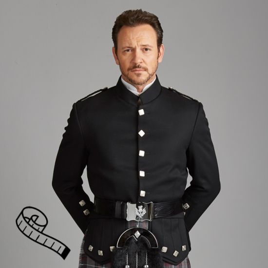 Kenmore Doublet in Black Barathea made to order