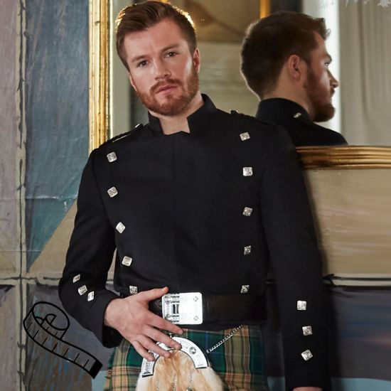 Montrose Doublet in Black Barathea Made to Order