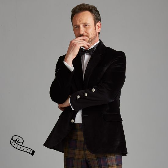 Kinloch Jacket for Tartan Trousers in Velvet or Coloured Worsted Special Order 